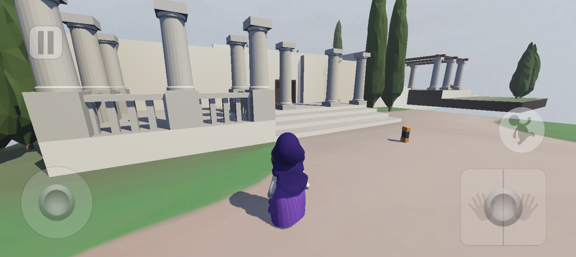 (Human Fall Flat: Mansion) キャラクターの影がなめらかだが全体的にローコントラスト