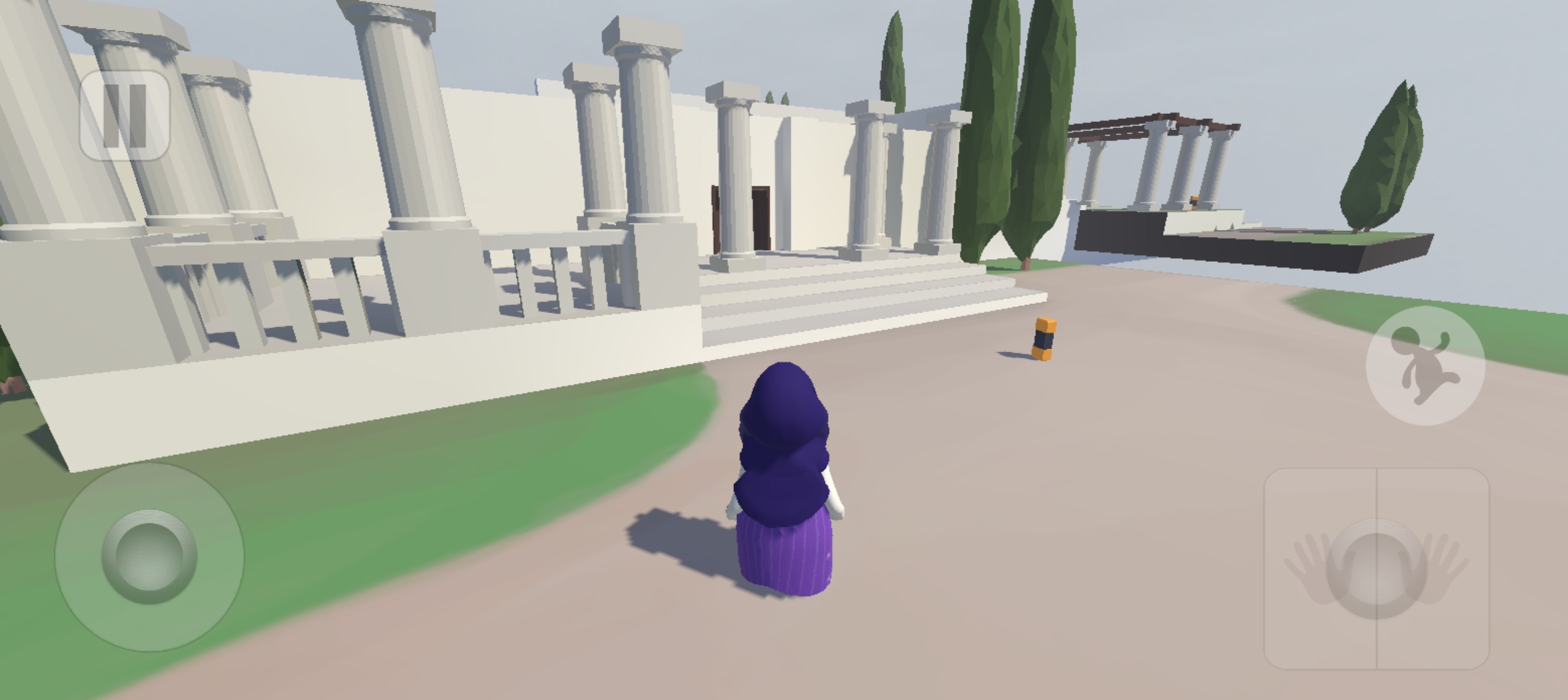 (Human Fall Flat: Mansion) キャラクターの影が荒いが全体的にハイコントラスト